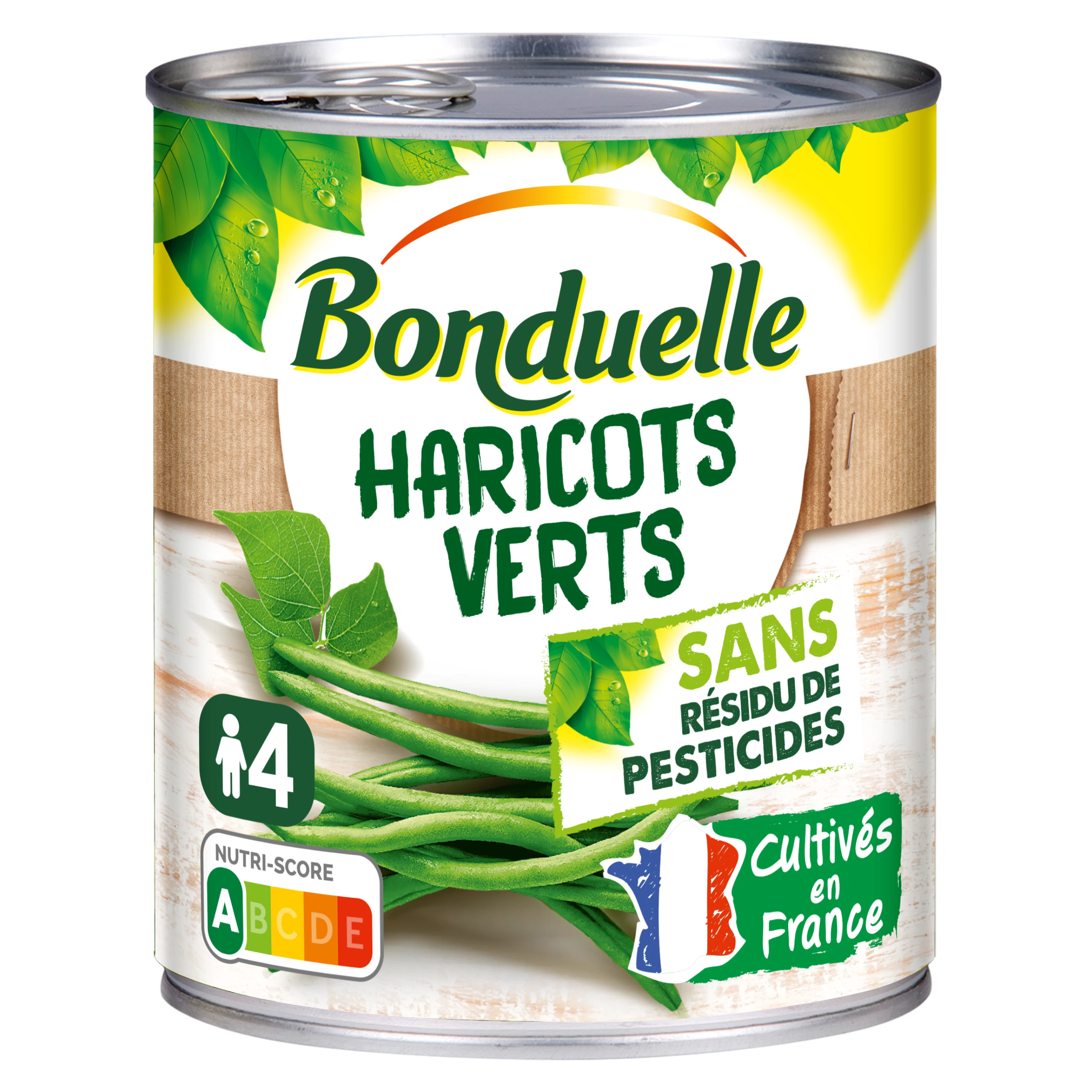 Extra-Fine Green Beans No Pesticide Residue, 440g -  BONDUELLE