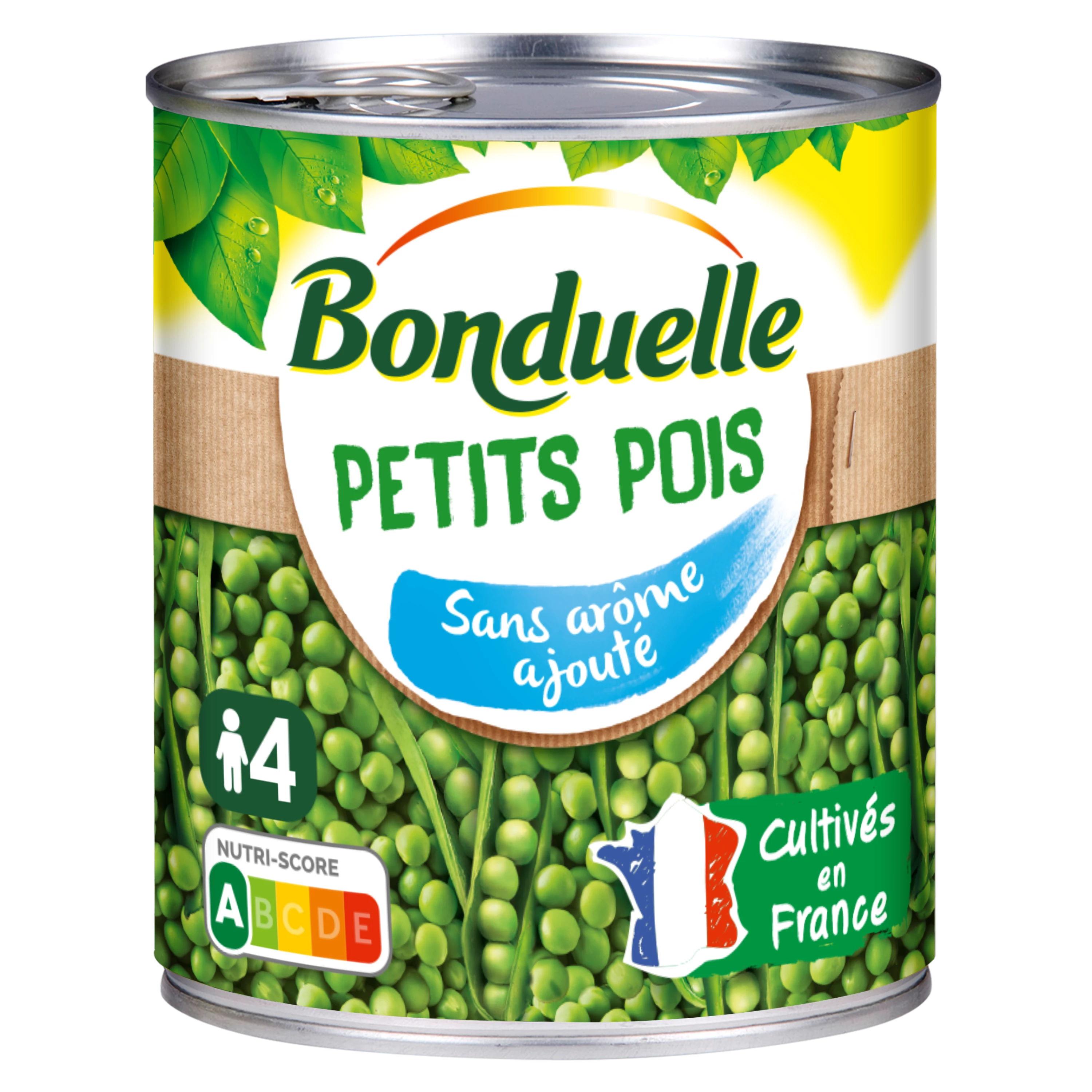Peas No Added Flavor, 560g - BONDUELLE