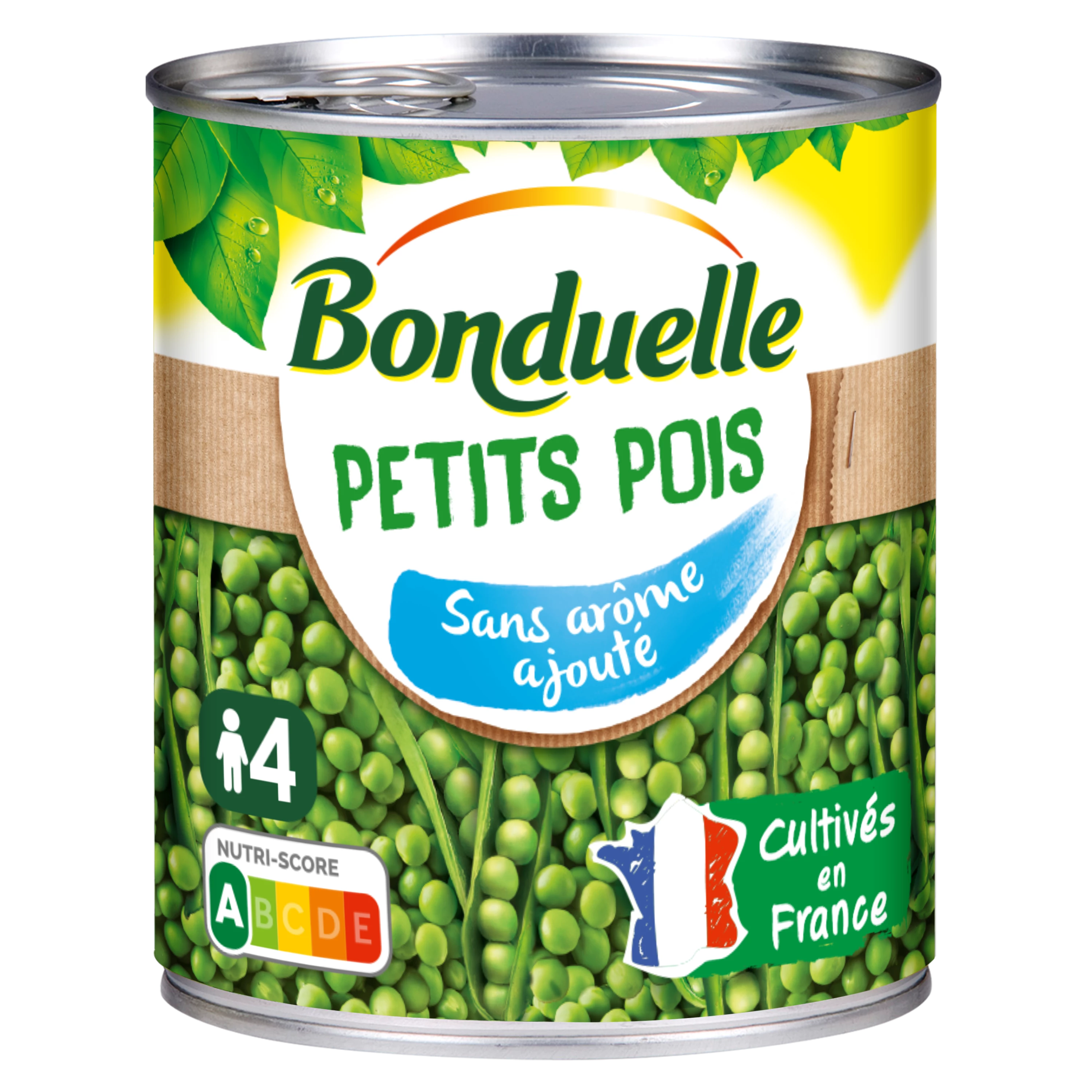 Petits Pois Sans Arôme Ajoutés; 560g - BONDUELLE