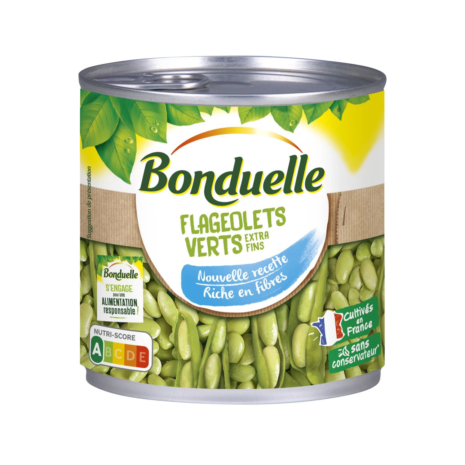 Flageolets Verts Extra Fins, 265g -  BONDUELLE