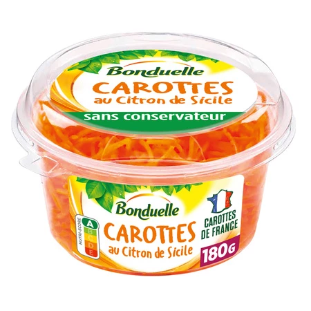 Grated Sicilian Lemon Carrots 180g - Bonduelle