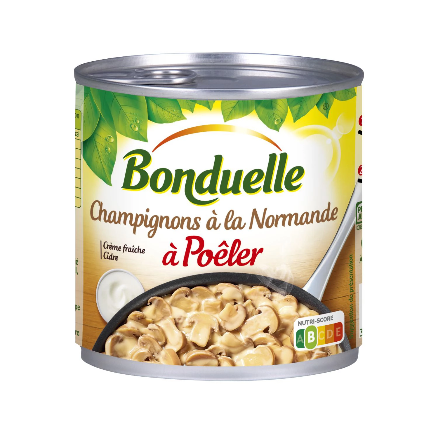 Cogumelos à la Normande numa frigideira; 400g - BONDUELLE