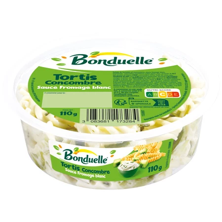 Cucumber Tortis with White Cheese Sauce 110g - Bonduelle