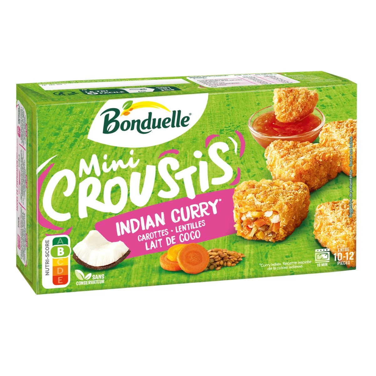 240g Mini Crousti Indian Curry - BONDUELLE