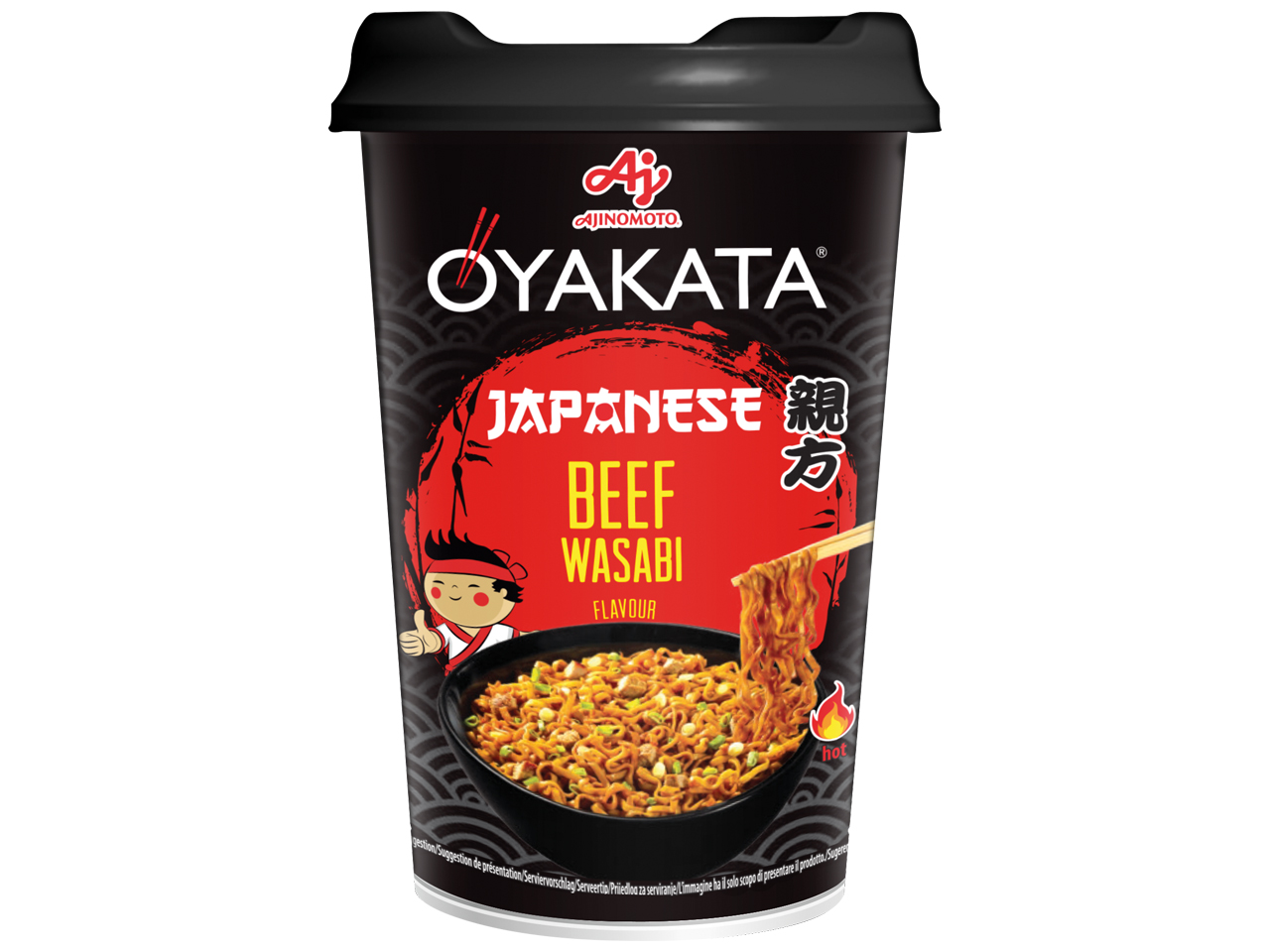 Instant Noodles Beef Wasabi Cup 96g - OYAKATA
