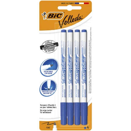Velleda Fine Bleu X4