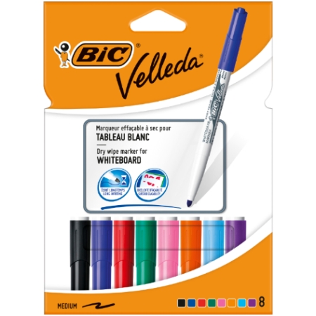 Velleda Medium Asst X8