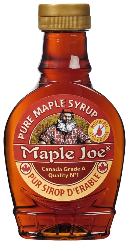 Xarope de bordo puro âmbar com sabor rico Canadá 450g - MAPLE JOE