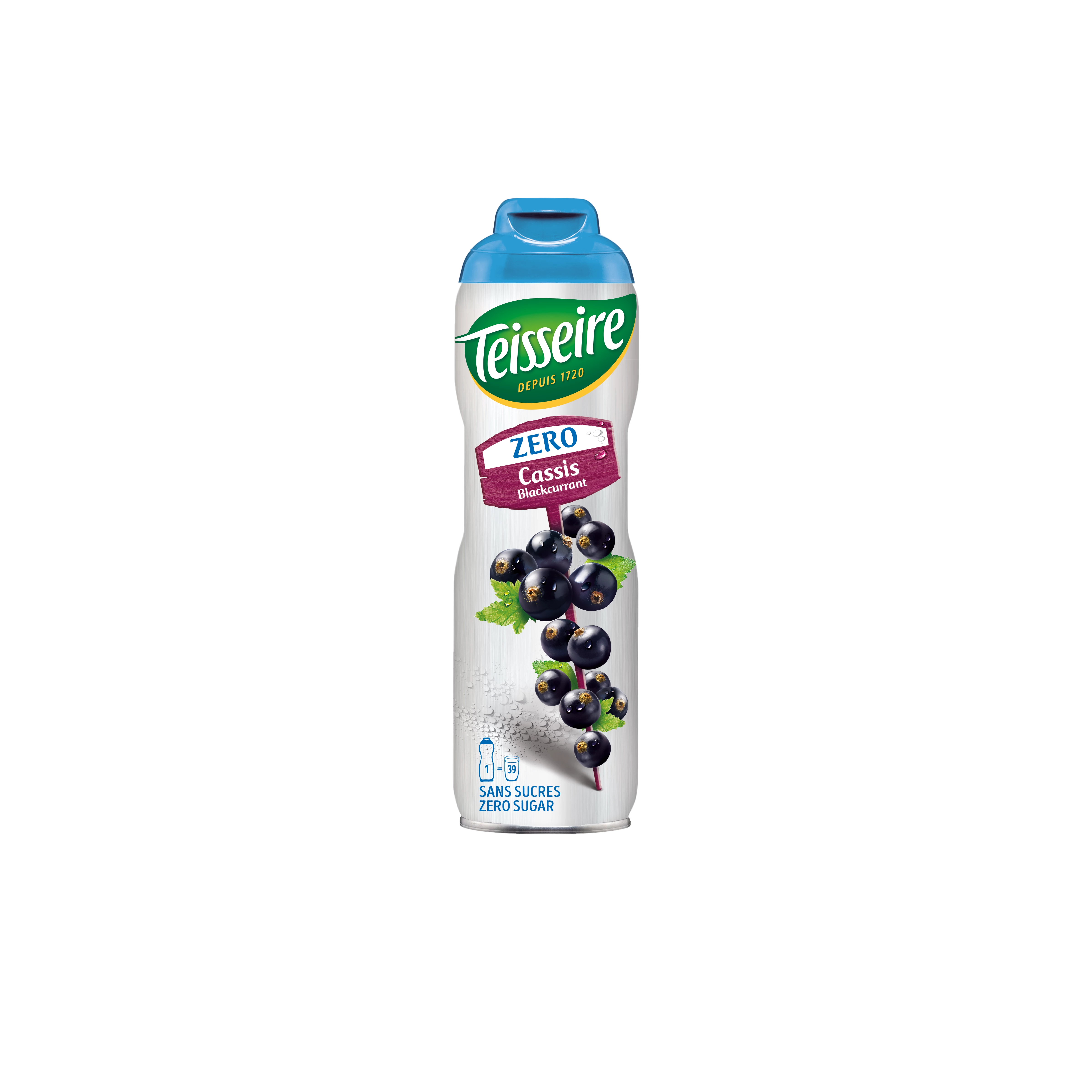 Zero sugar blackcurrant syrup 60cl - TEISSEIRE