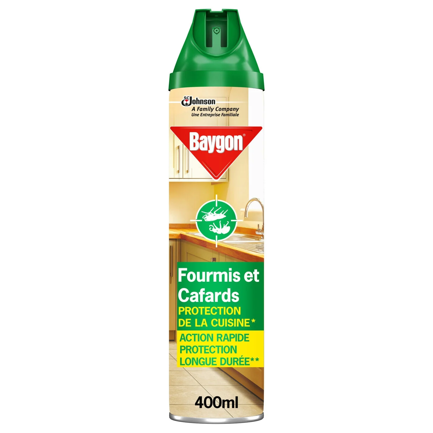 Anti-Raming Anti-Fan and Cockroaches Protection of the Rapid Action Kitchen 400ml - Baygon