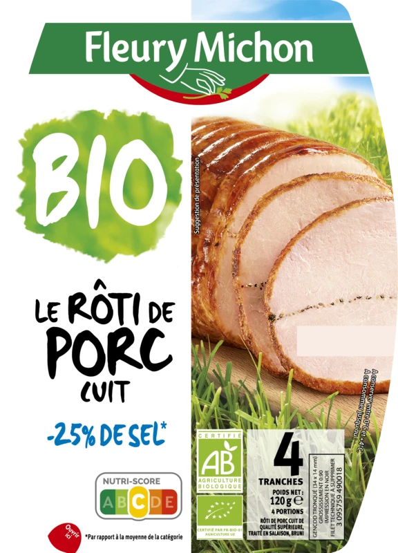 L Roti De Porc Bio 4tr 120g