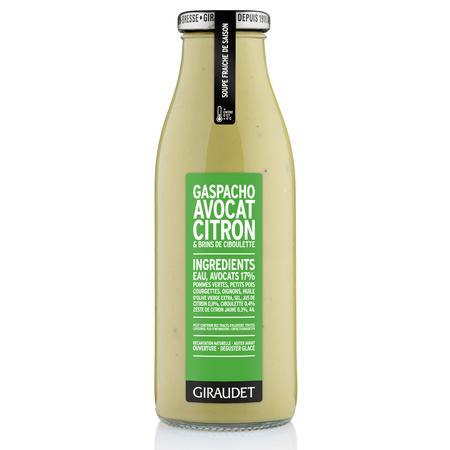 50cl Gaspacho Avocat Citron