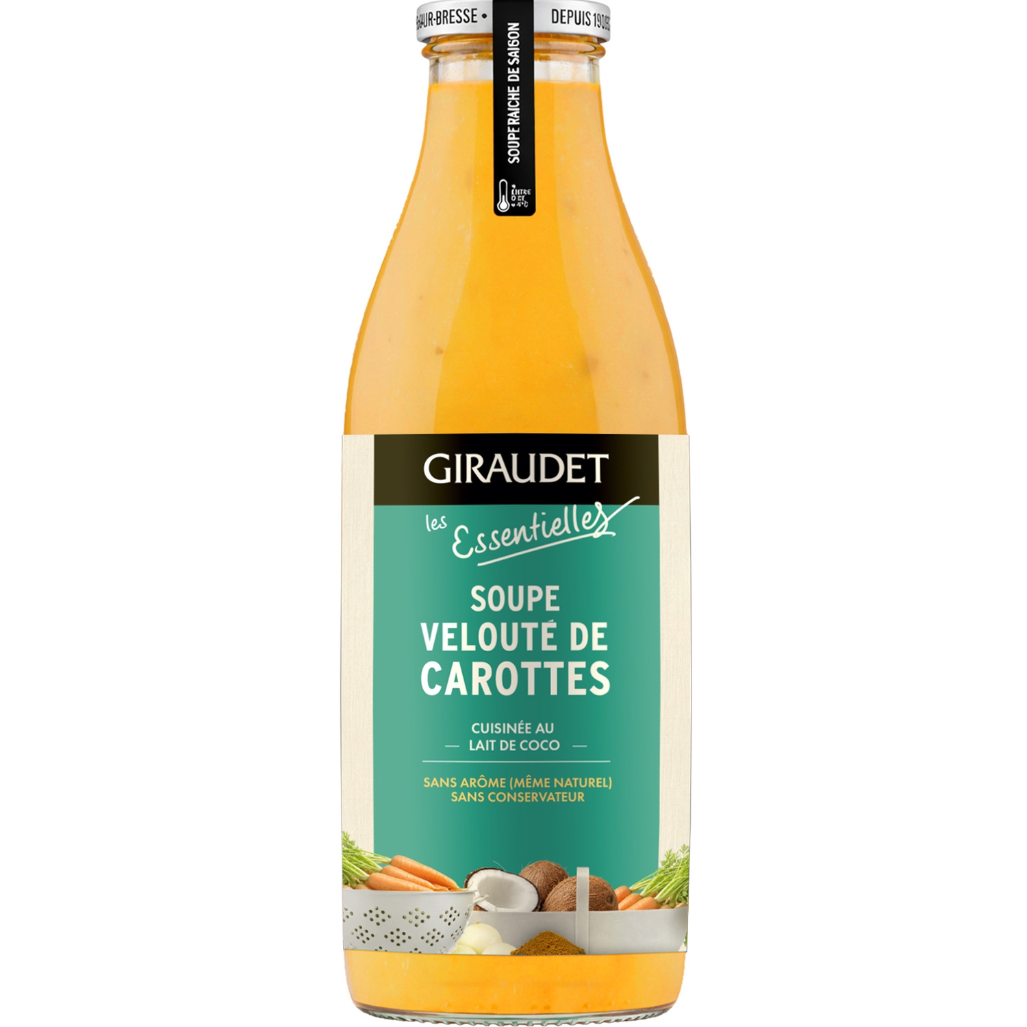 Velouté de carottes au lait de coco 96,5 cl - GIRAUDET