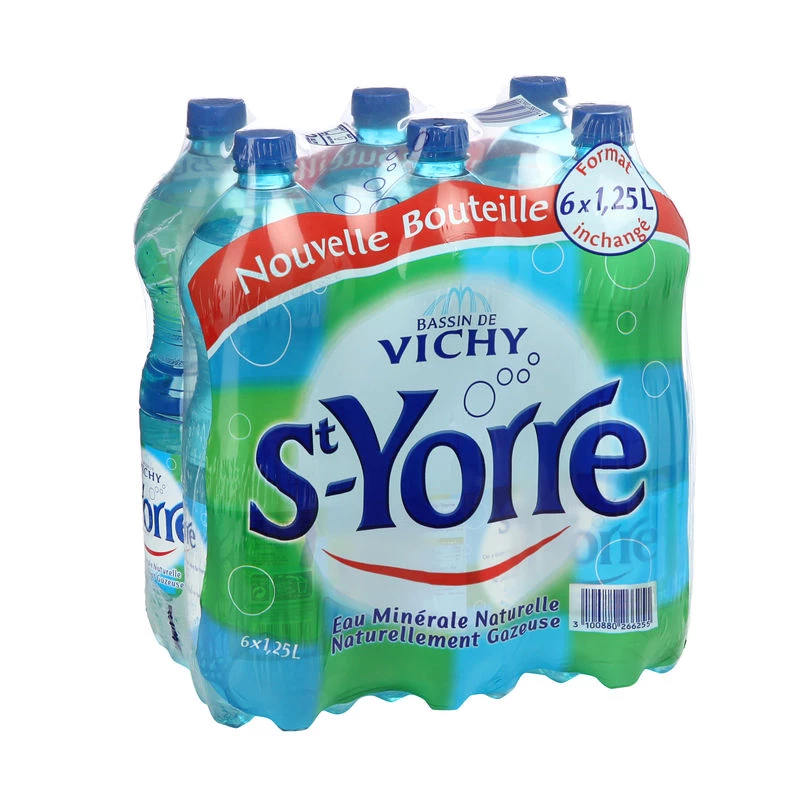 Eau minérale gazeuse St Yorre 6x125cl - VICHY