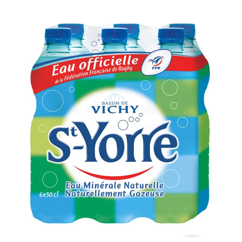 Eau minérale gazeuse St Yorre 6x50cl - VICHY