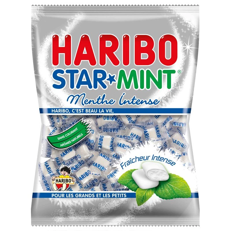 Doces de Menta Intensa Star Mint; 200g - HARIBO
