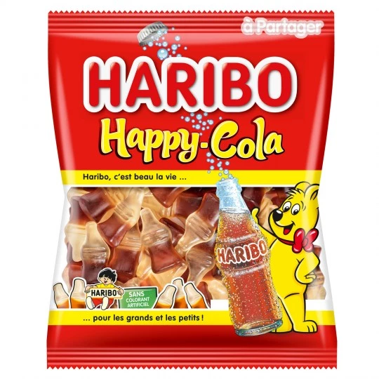 Glückliche Cola-Süßigkeiten; 300 g - HARIBO