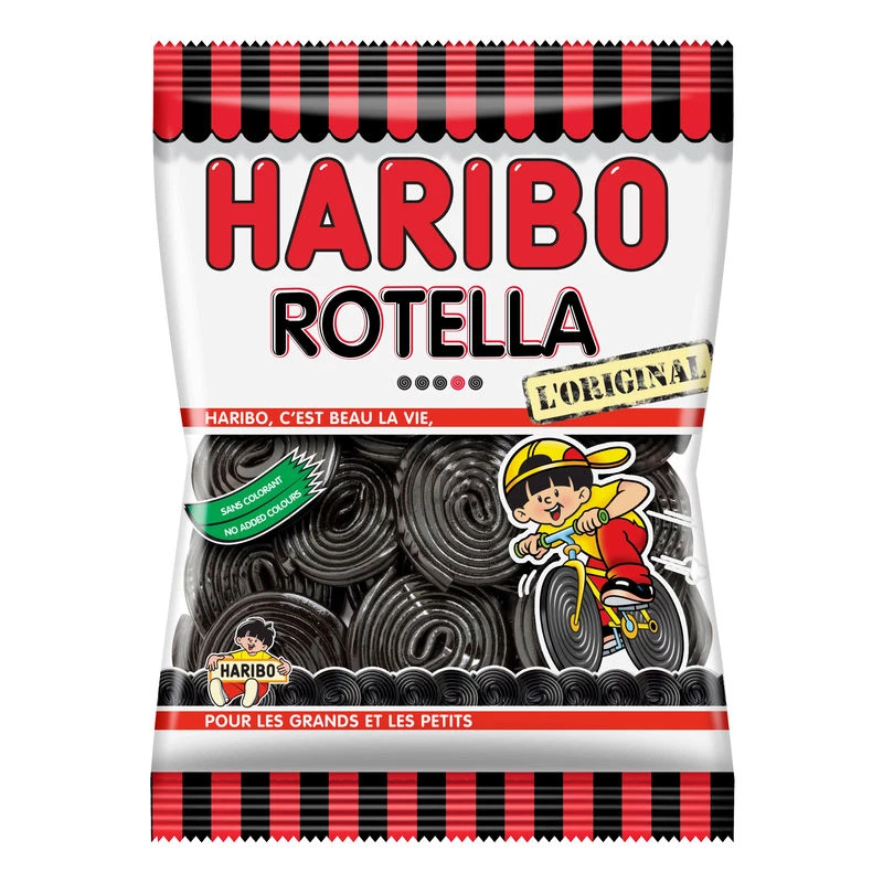 Caramelos de Regaliz Rotella; 300g - HARIBO
