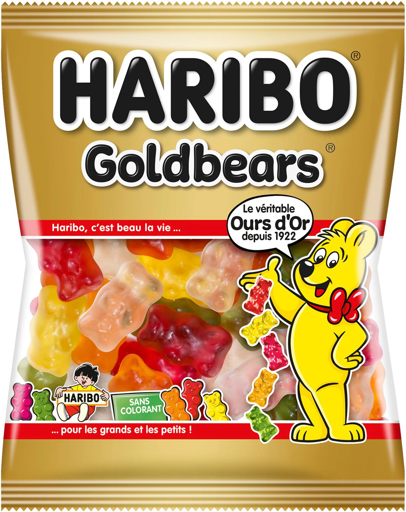 Bonbons l'Ours d'Or; mini sachet 40g - HARIBO