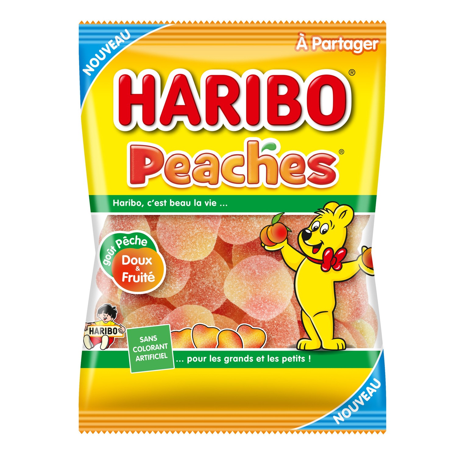 Бонбонс Персики; 250г - HARIBO