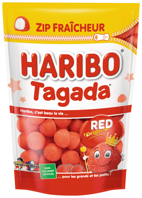 تاجادا زيب حلوى طازجة، 220 جرام - HARIBO