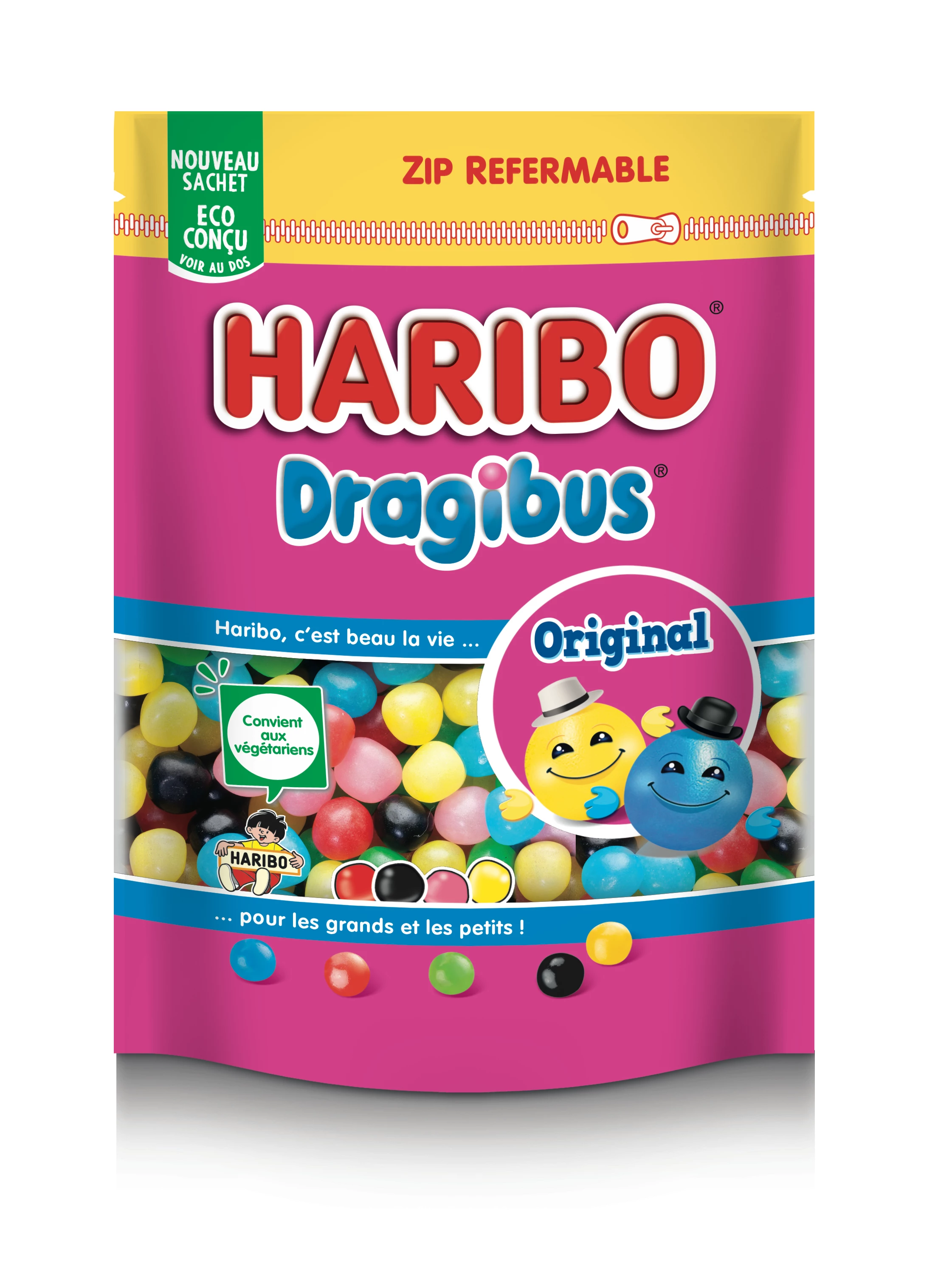 Bonbon Dragibus Originali; confezione doypack da 220 g - HARIBO