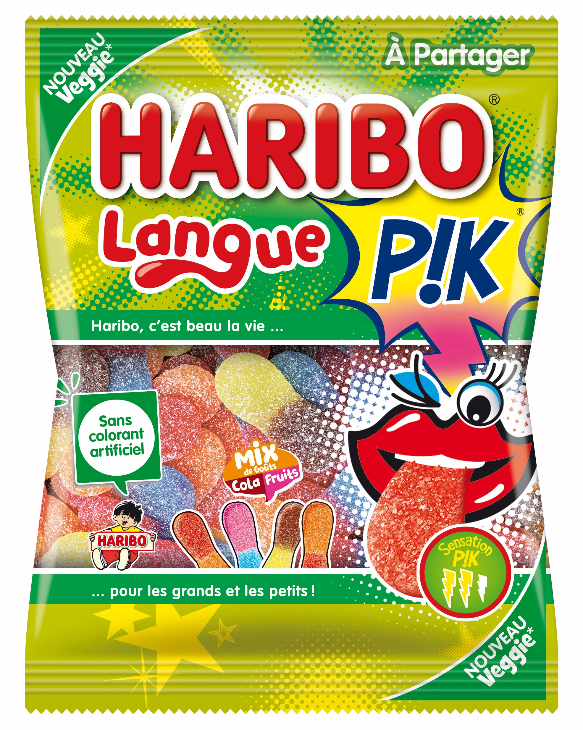 Pik de lengua de caramelo; 180g - HARIBO