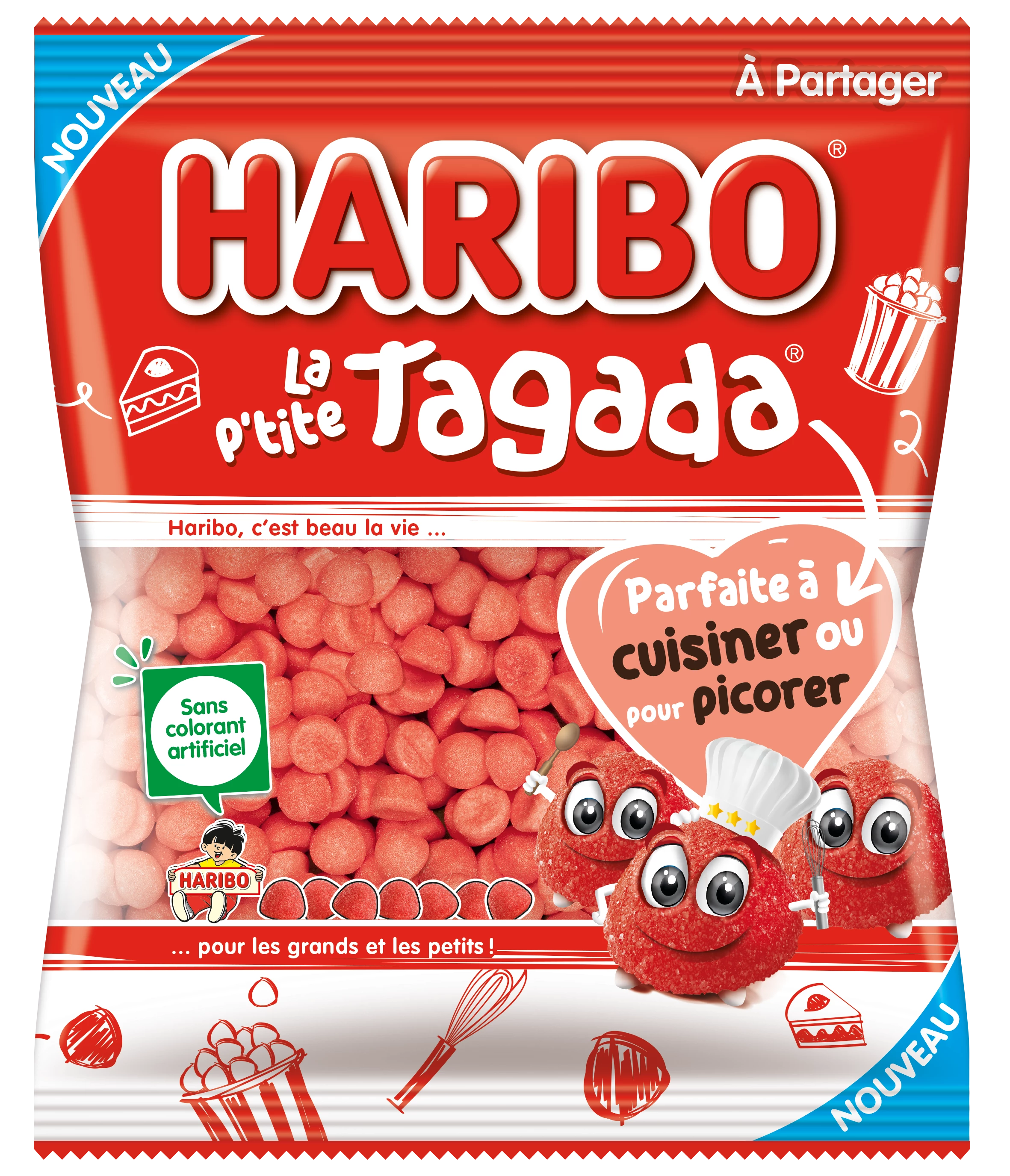 Bonbons La P'tite Tagada, 220g - HARIBO