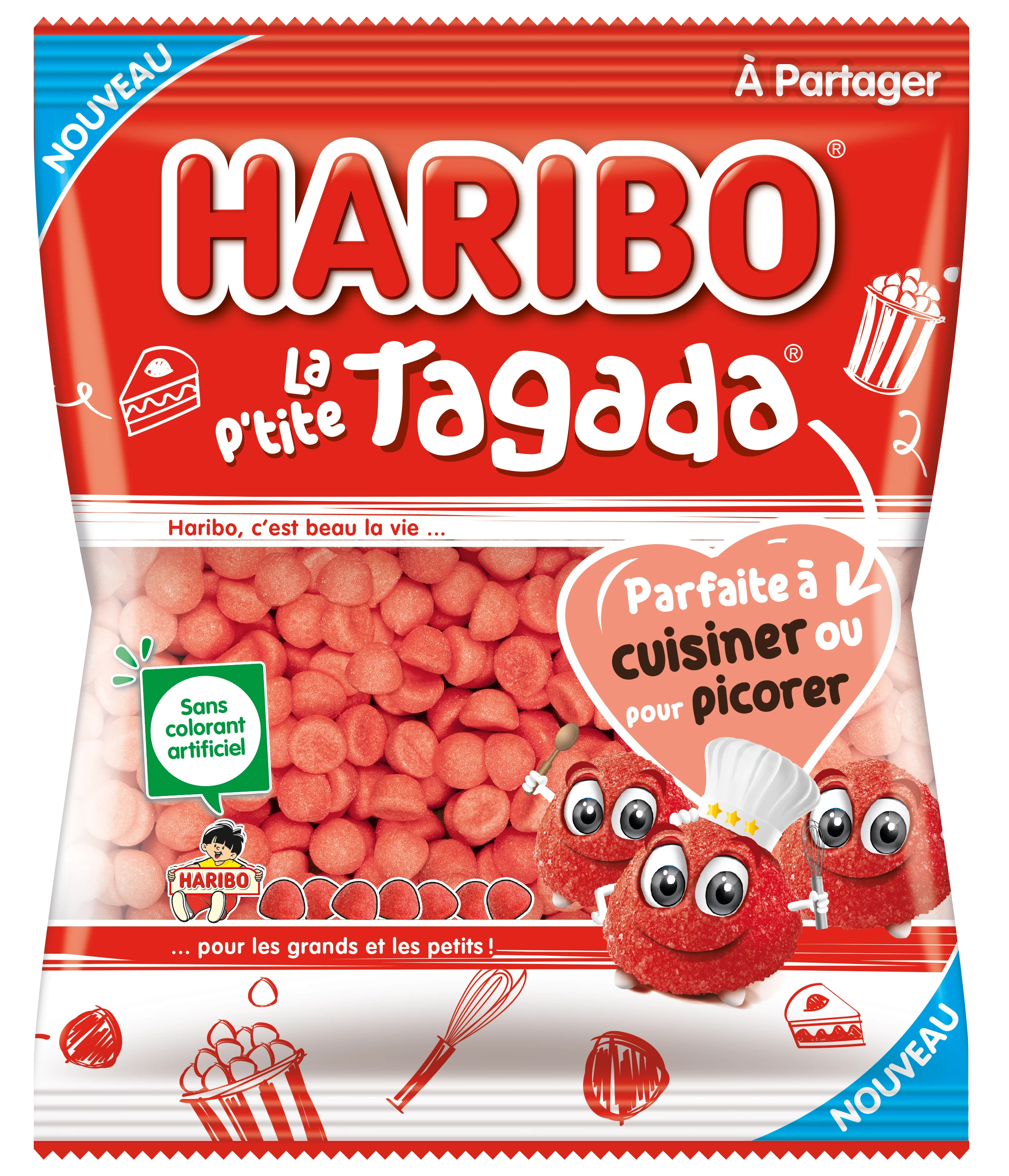 La P'tite Tagada Bonbons, 220g - HARIBO