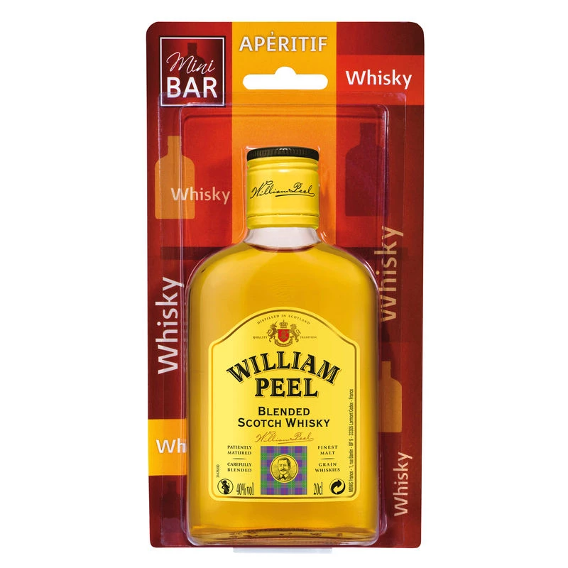 Blended Scotch Whisky, 40°, bouteille de 20cl, WILLIAM PEEL