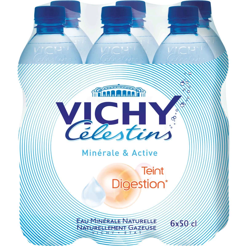 Eau minérale naturelle 6x50cl - VICHY