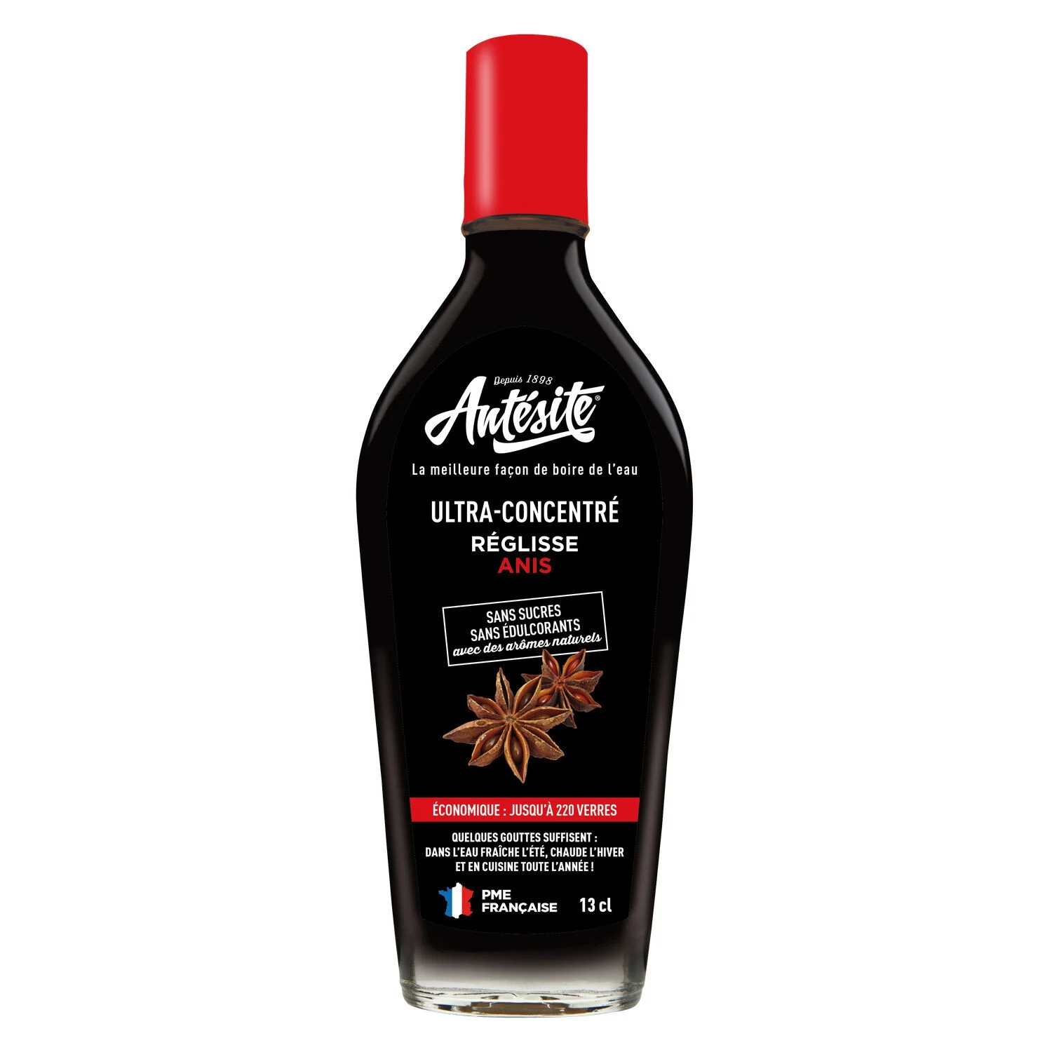 Licorice concentrate without sugars to dilute 13cl - Antesite
