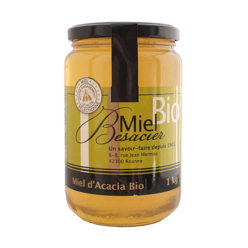 Miel Acacia Bio Pot Verre 1kg