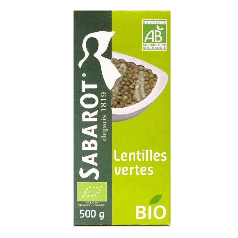 عدس أخضر عضوي 500 جرام - SABAROT