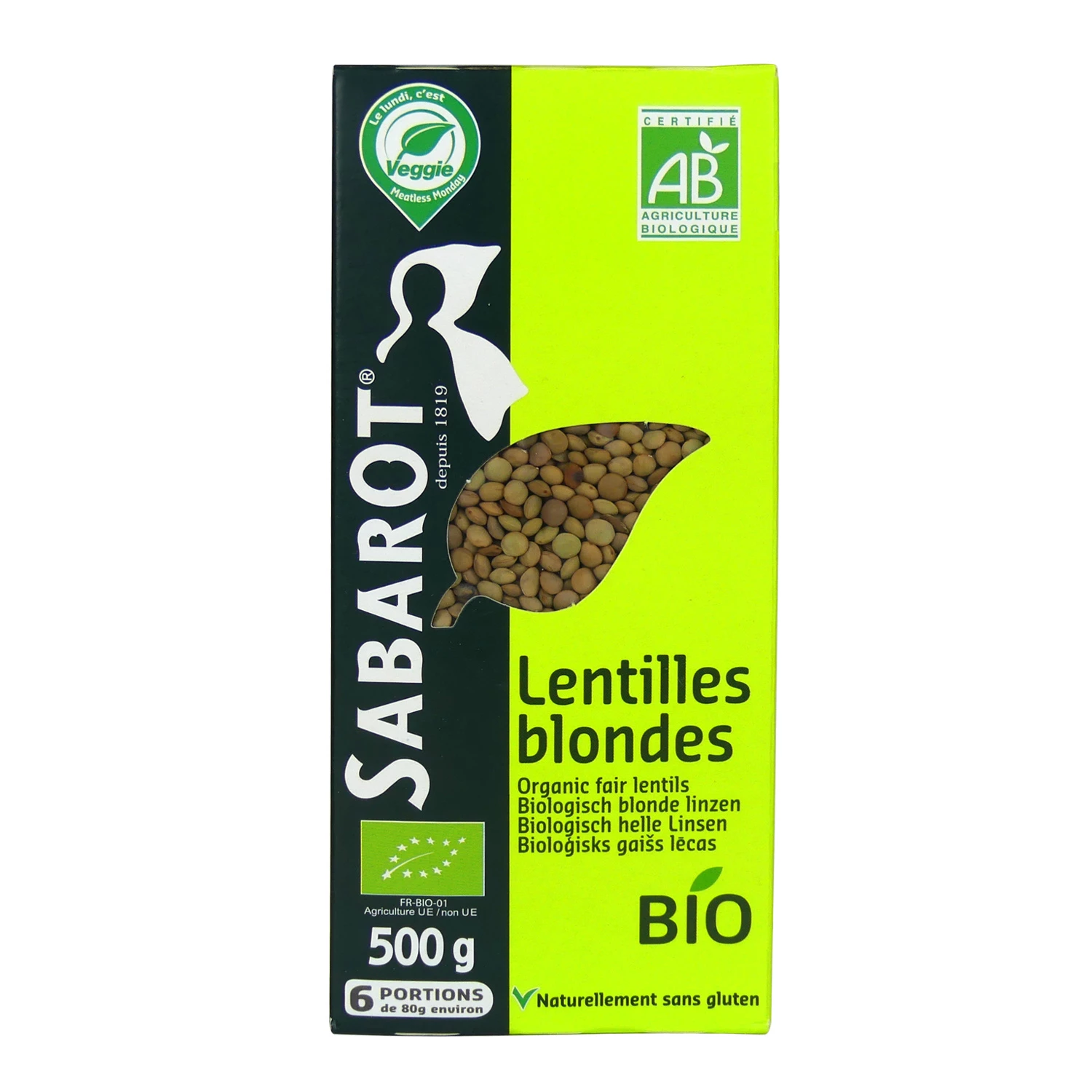 Organic Blond Lentils 500g