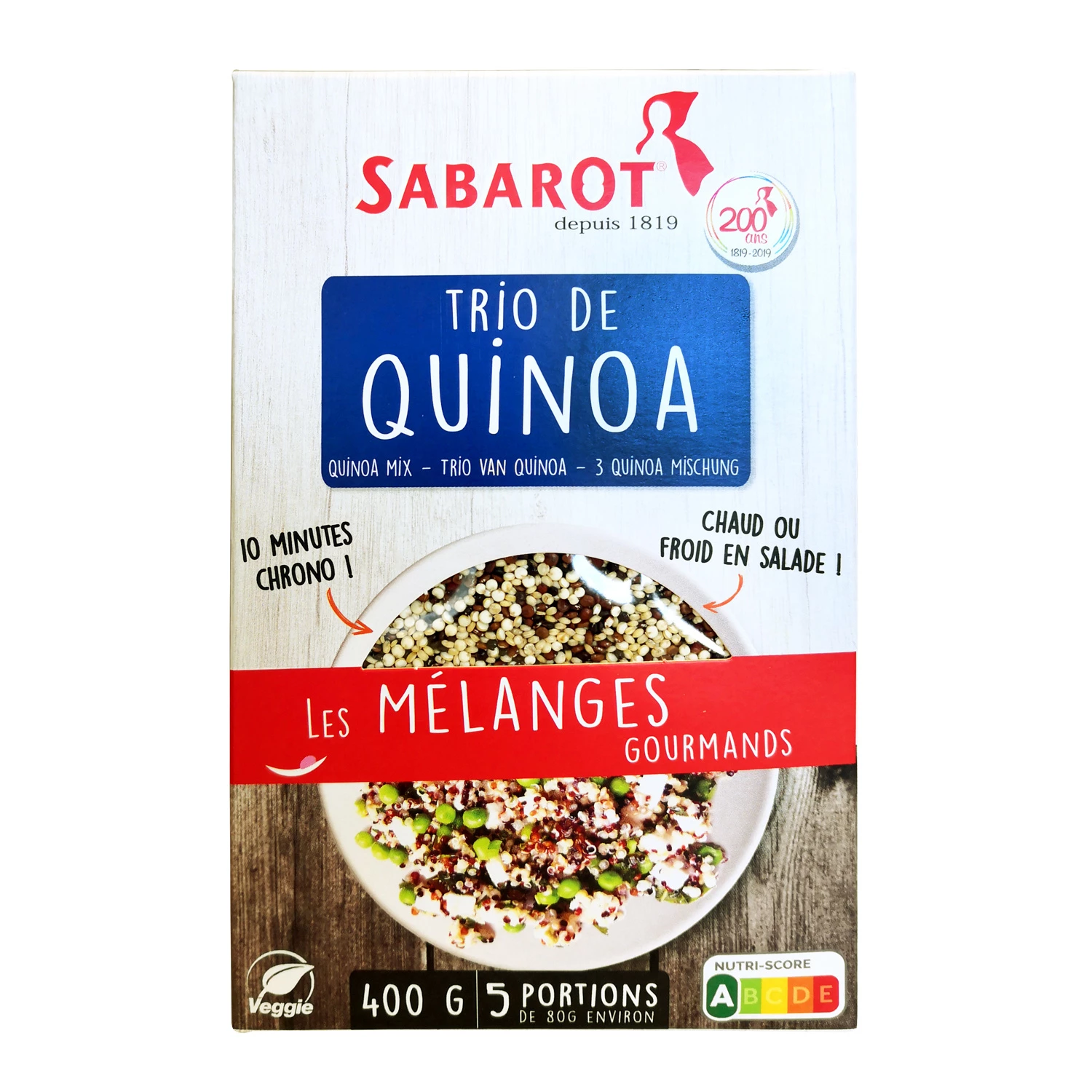 Trío Quinua, 400g - SABAROT