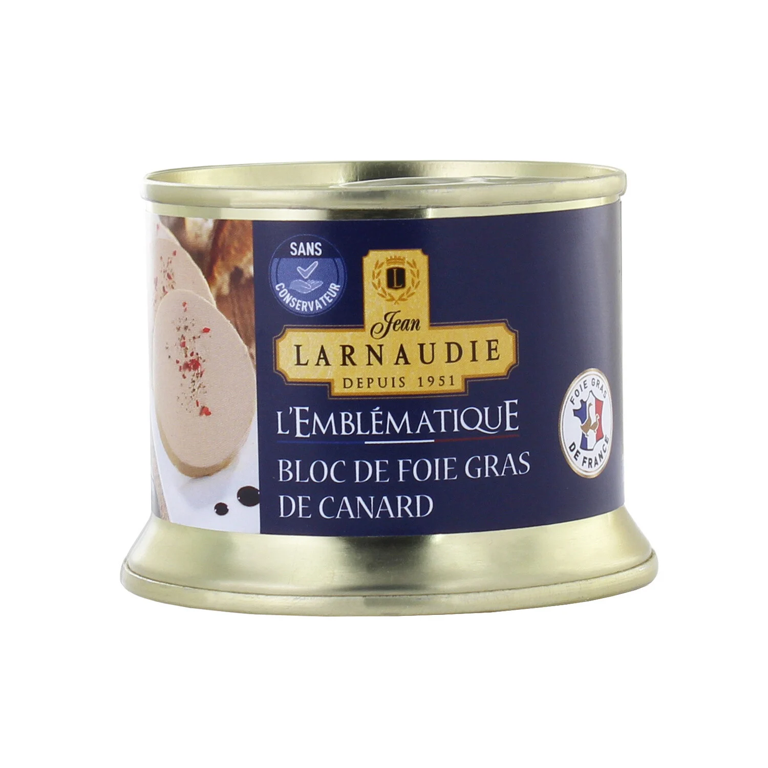 Block of Southwestern Duck Foie Gras 150g - Jean Larnaudie