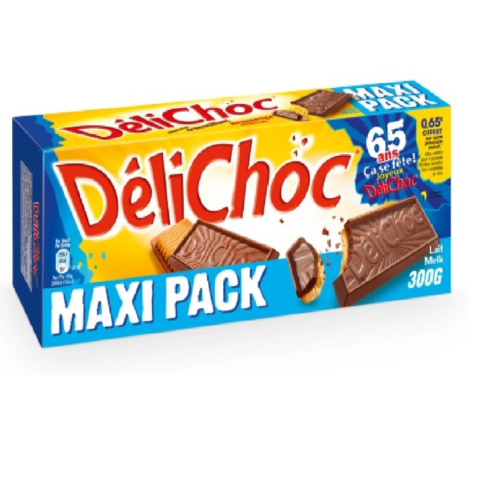Chocolate ao Leite Délichoc Max Formato 300g - DELACRE