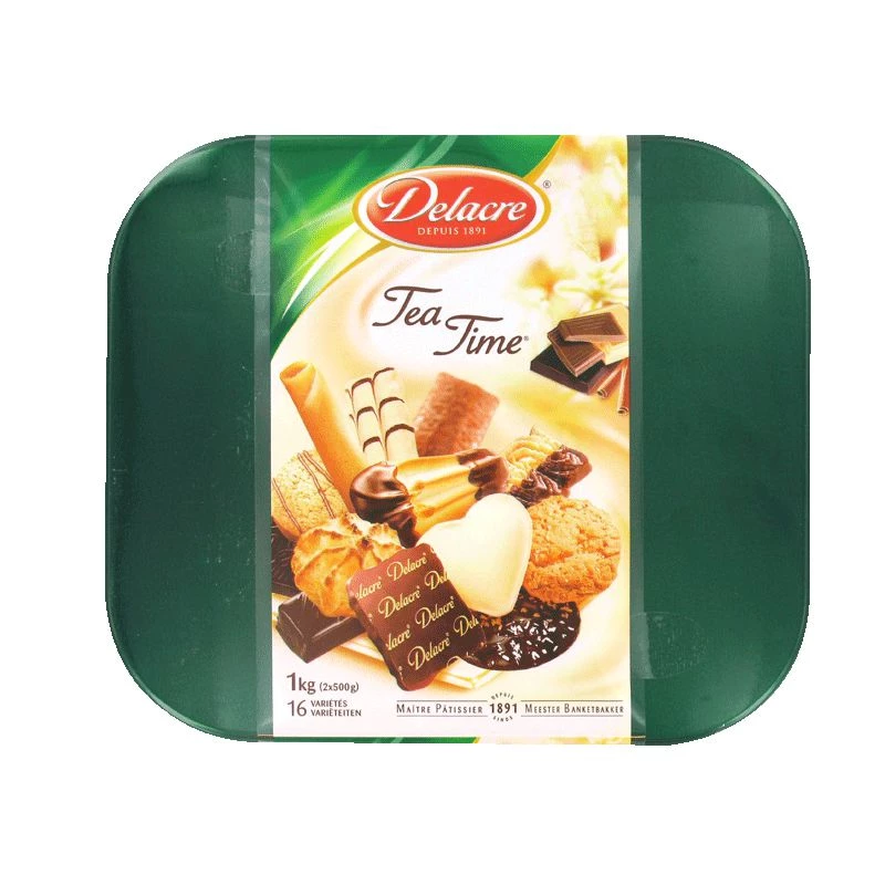 Assortiment de biscuits tea time 1kg - DELACRE