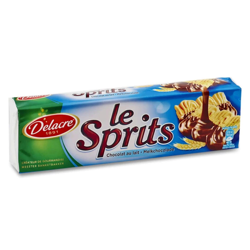 Biscuits sablés chocolat lait le Sprits 200g - DELACRE