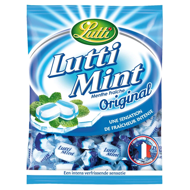 Caramelos de menta fresca sin gluten; 250g - LUTTI