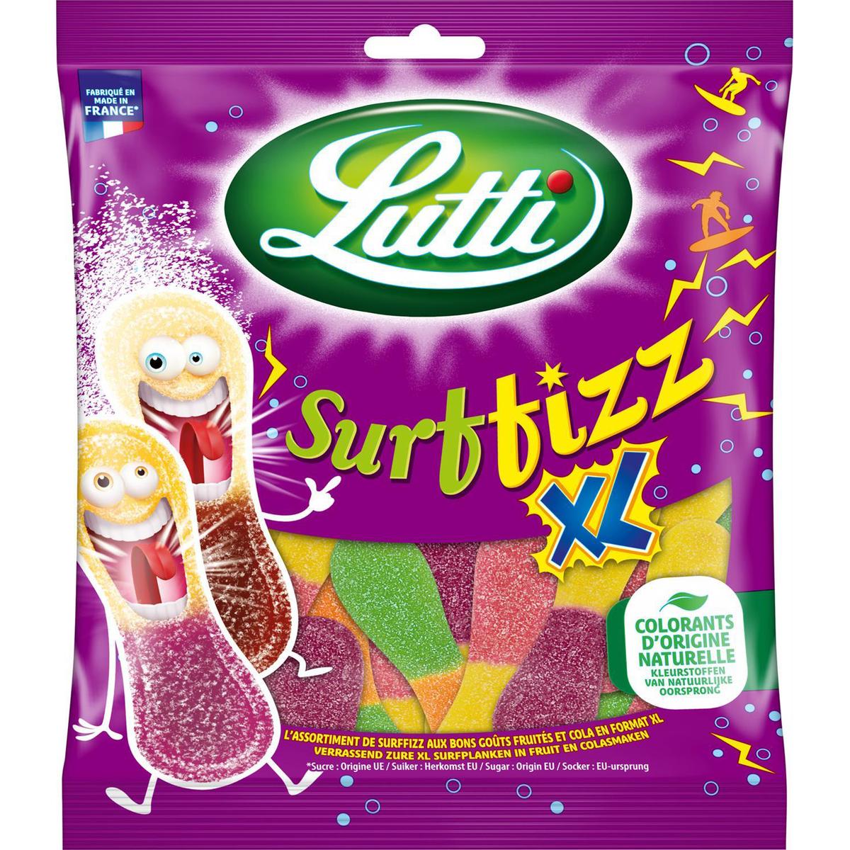 Glutenvrije Surffizz XL assortiment snoepjes; 200g - LUTTI