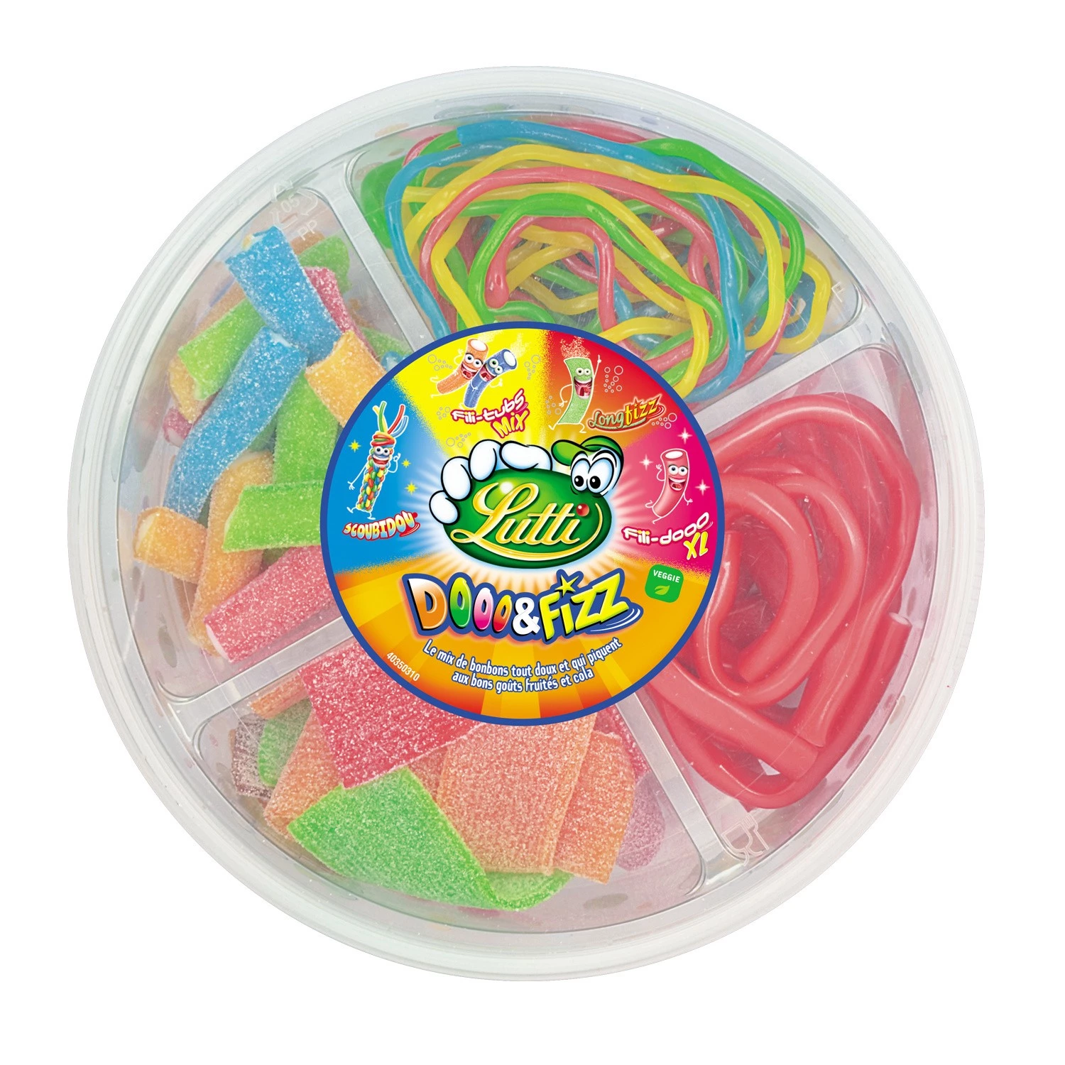 Bonbons Tubo Dou & Fizz; 450g - LUTTI