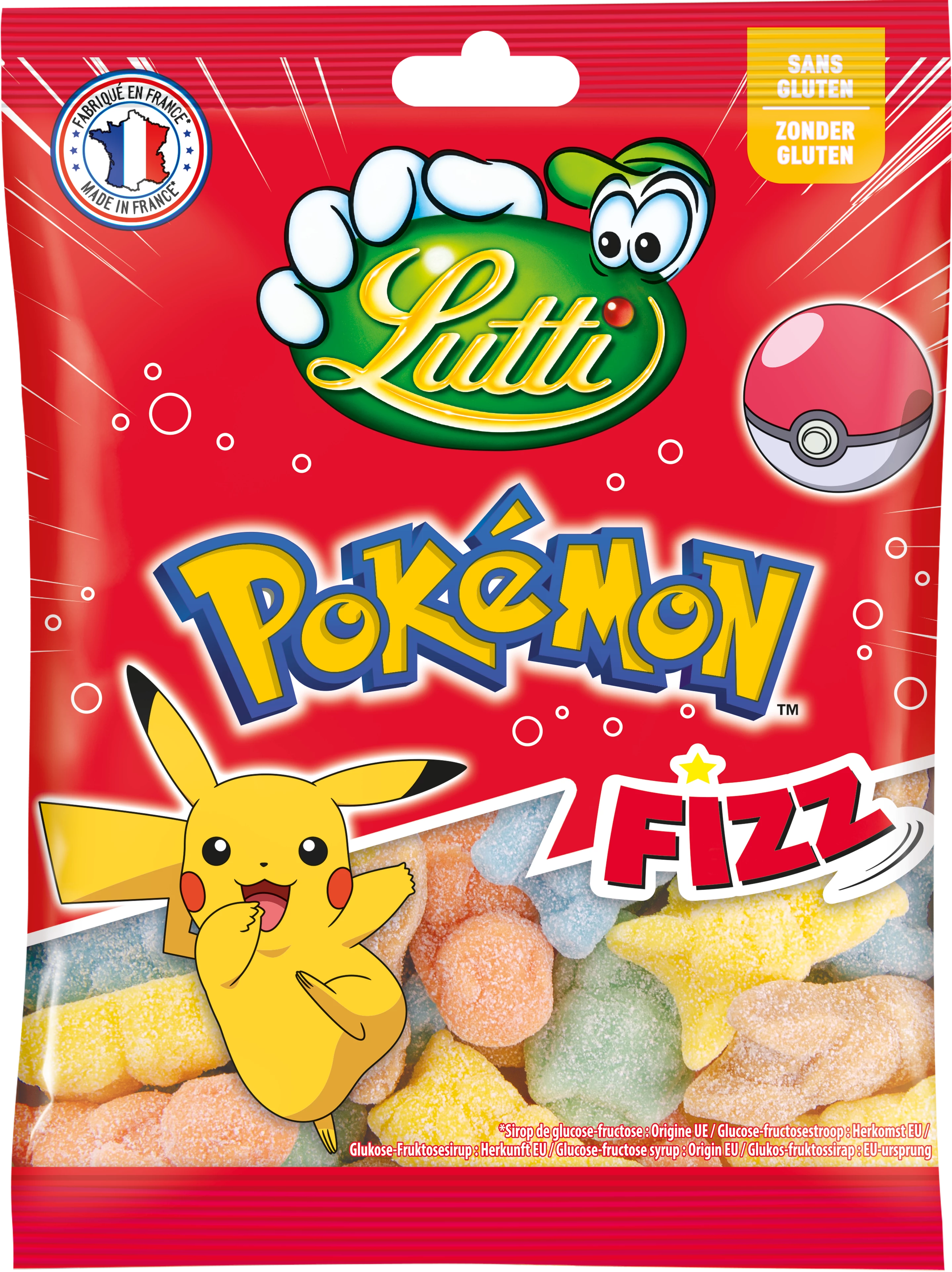 Luto por Pokémon Fizz; 180g - LUTTI