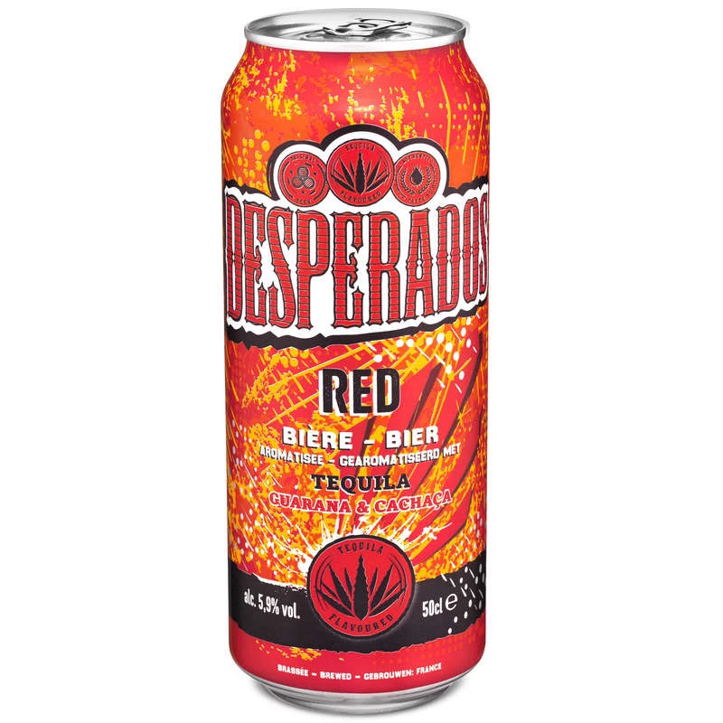 Tequila Guaraná Cachaça Cerveza Sabor Rojo, 50cl - DESPERADOS