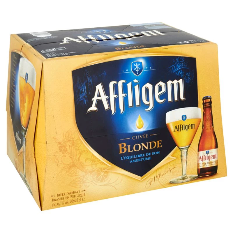 Bière Blonde d'Abbaye, 20x25cl - AFFLIGEM