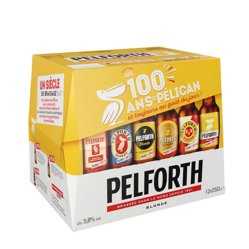 Blonde beer, 12x25cl - PELFORTH