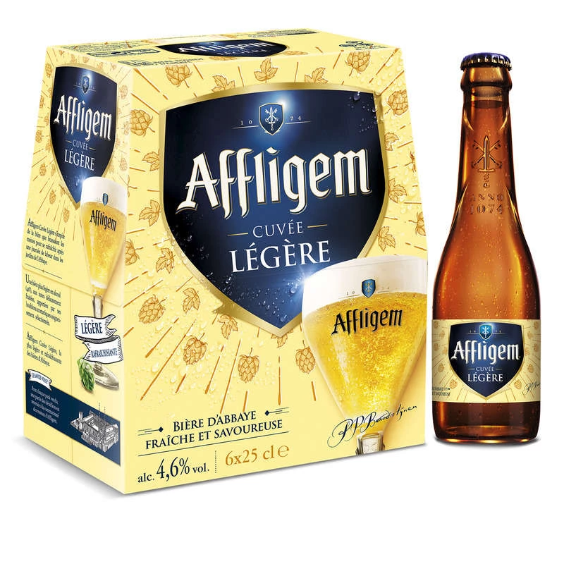Blonde Abbey Beer Cuvée Légère, 6x25cl - AFFLIGEM