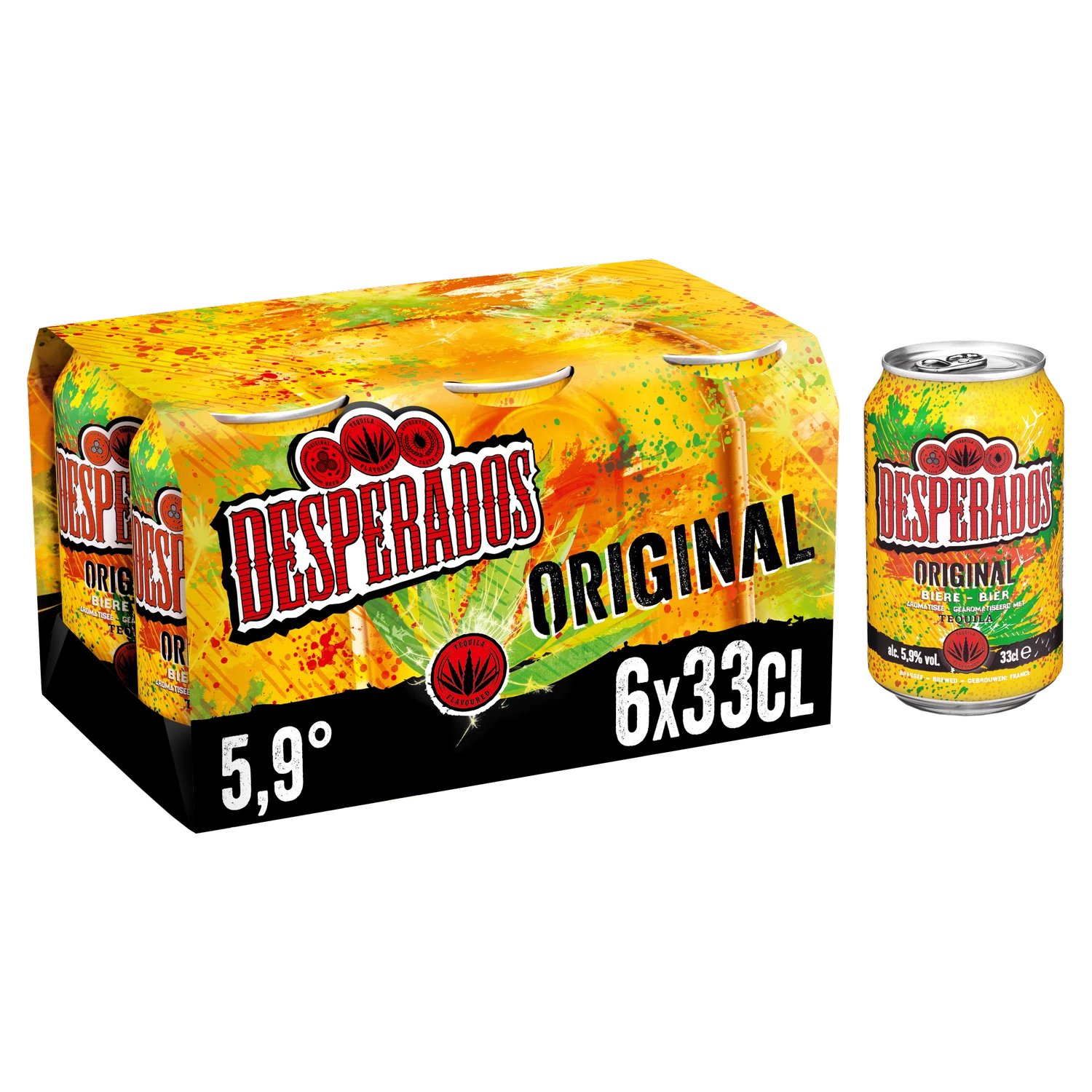 Tequila gearomatiseerd bier, 6x33cl - DESPERADOS