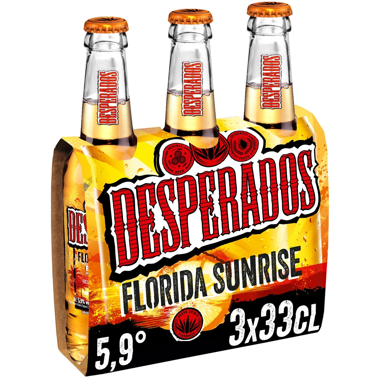 Tequila, Orange and Grenadine Beer, 5°9, 3x33cl - DESPERADOS